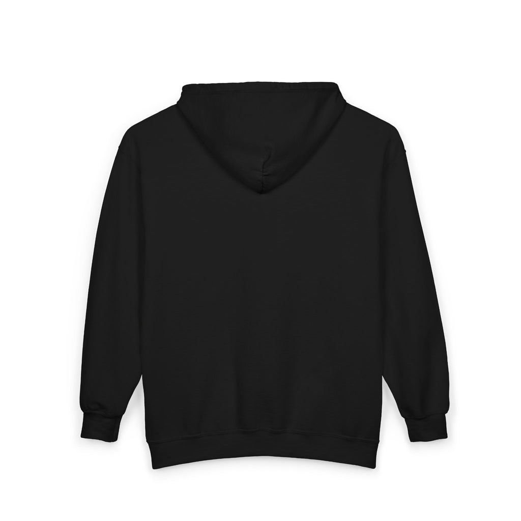"CLOSED." Zip-up